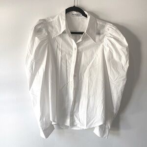 Puff Sleeve Button Up